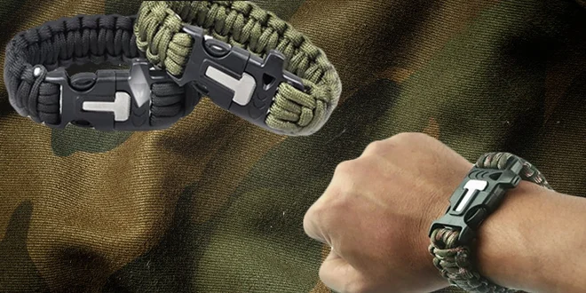 4 v 1 Náramok Parachute cord COBRA