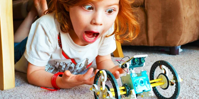 Náučná hračka - solárna stavebnica Robot 14 v 1