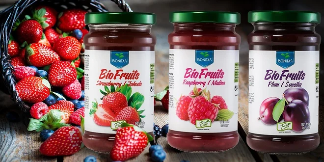 BIO lekvár a BIO ovocné džemy BONITAS BioFruits