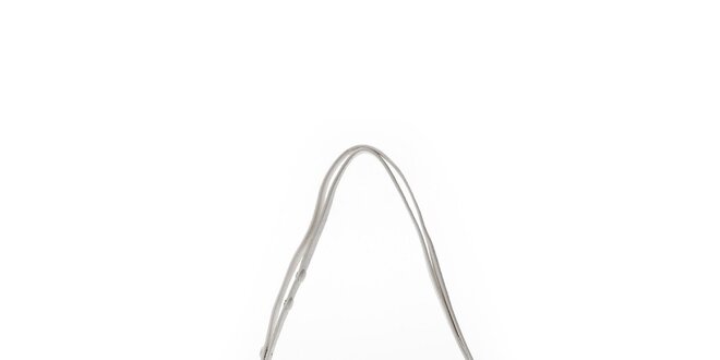 Dámska biela oválna kabelka so vzorom Abbacino