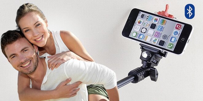Profesionálna teleskopická selfie tyč s bluetooth ovládaním!