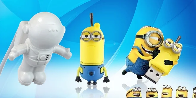 Originálne USB flash disky a lampy