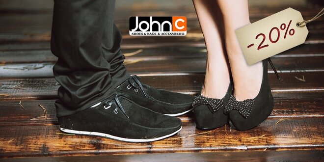 20 % zľava na obuv v predajniach JOHNC