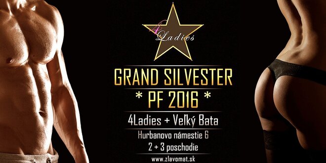 Silvester v klube 4Ladies, medzinárodný striptíz, prvotriedne jedlo!