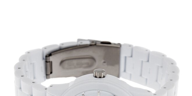 Dámske biele náramkové hodinky Guess
