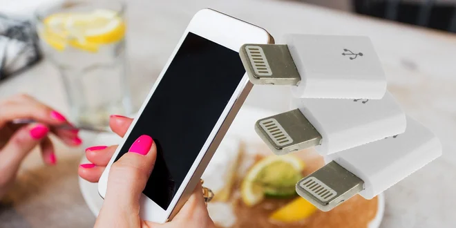 Micro USB redukcia pre Apple zariadenia
