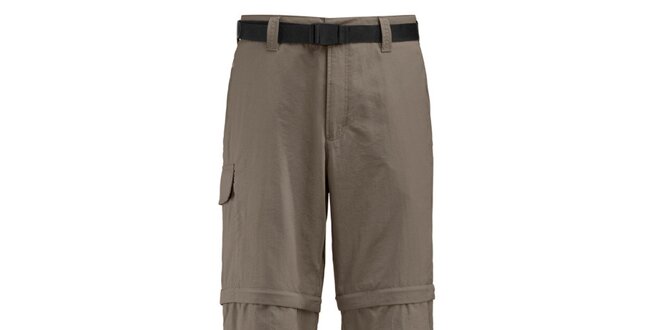 Pánske hnedobéžové športové nohavice Maier s odopínacími nohavicami