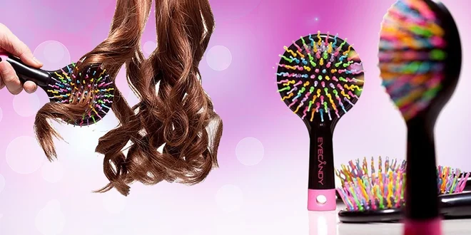 Profesionálna kefa na vlasy Rainbow Brush