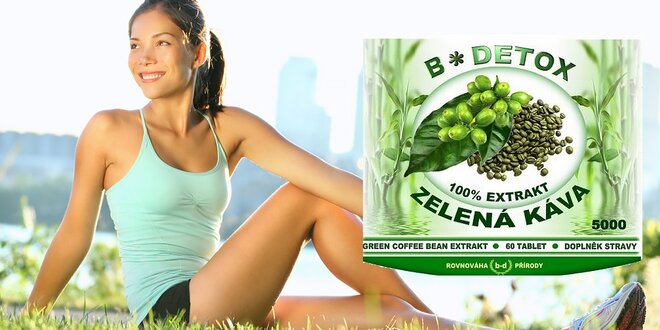 Green Coffee Bean extrakt 5000 - účinné tabletky na chudnutie, 2,5 x silnejšie než bežné produkty!
