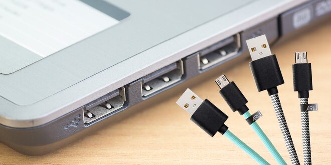 Micro USB kábel v pestrých farbách