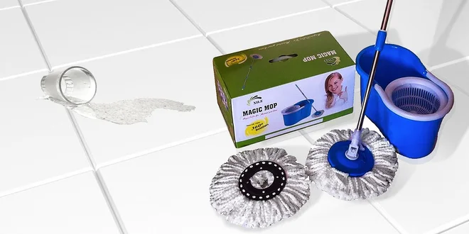 Bezpedálový Magic Mop 360° s rotačnými hlavicami