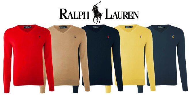 Pánské svetre Ralph Lauren s véčkovým výstrihom