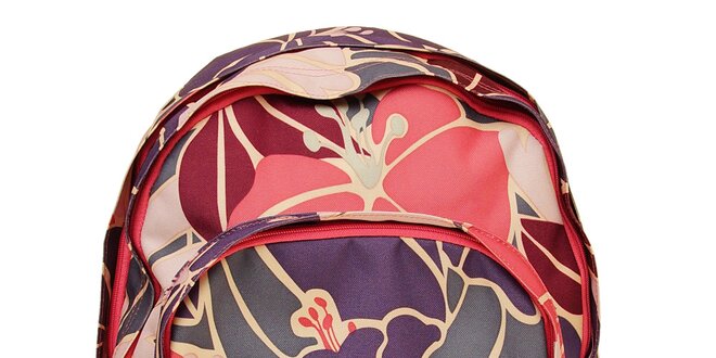 Dámsky batoh s kvetovaným vzorom Roxy