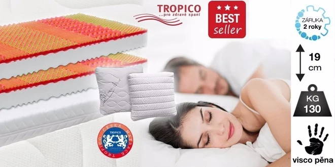 Matrace Tropico Visco Baron s pamäťovou a flexifoam® penou
