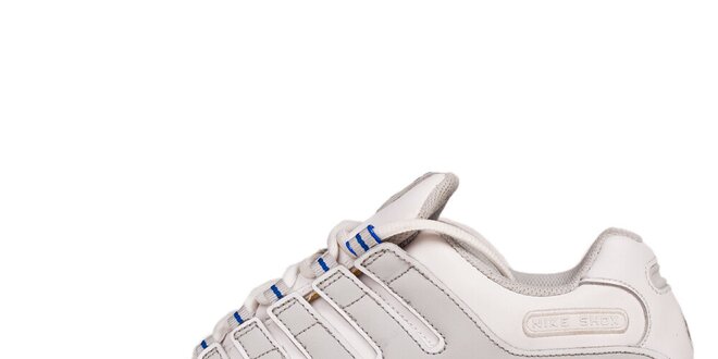 Pánske biele tenisky s modrými detailami Nike