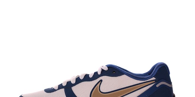 Pánske modro-biele tenisky  s béžovým logom Nike