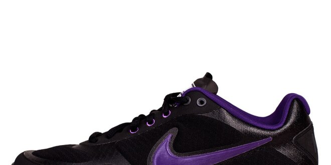 Dámske čierno-fialové tenisky Nike