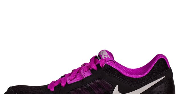 Dámske čierno-ružové běžecké tenisky Nike