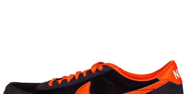 Pánske oranžovo-čierne běžecké tenisky Nike
