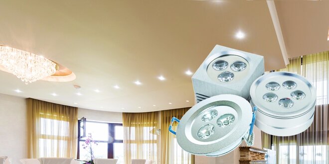 Chrómové prisadené či zapustené LED svietidlá