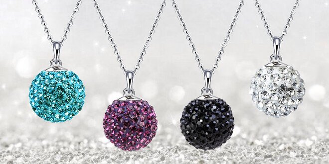 Elegantné náhrdelníky z chirurgickej ocele - guľôčky Discoballs