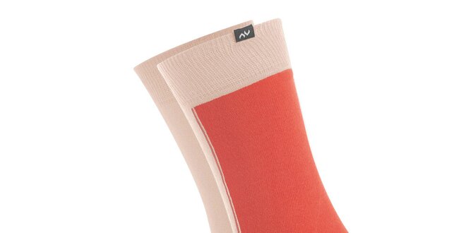 Dámske púdrovo-oranžové ponožky Minga Berlin - 3 páry