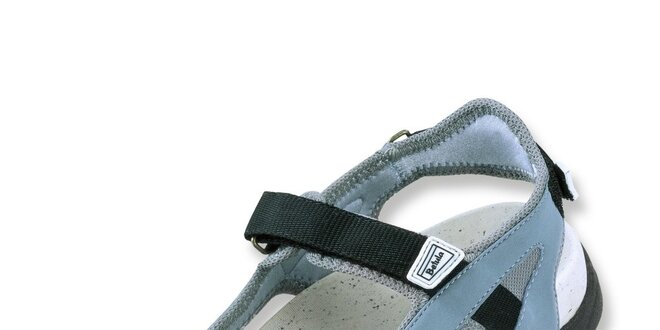 Dámske šedo-modré textilné sandálky Betula