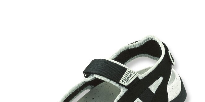 Dámske čierne textilné sandálky Betula