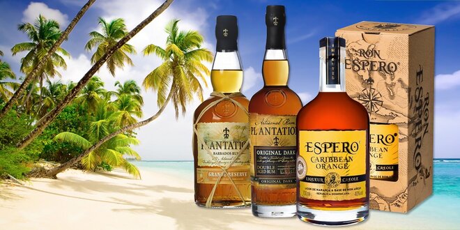 Ochutnajte karibské rumy Espero, Appleton a Plantation