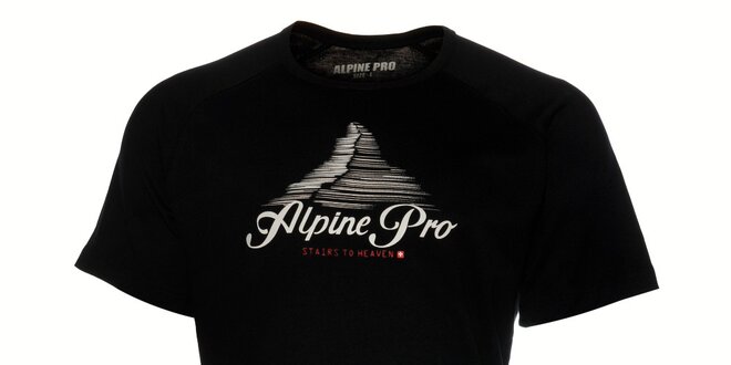 Pánske čierne tričko Alpine Pro