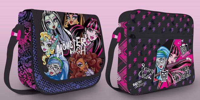 Tašky a batohy s motívmi Monster High pre malé aj väčšie slečny
