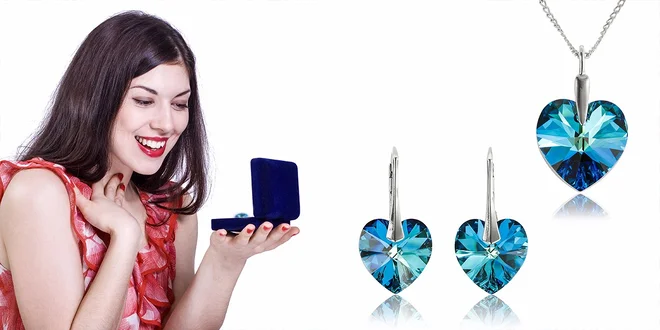 Swarovski prívesok srdce v tvare srdiečka!