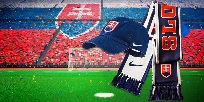 Šiltovka a šál značky Nike pre fanúšikov slovenskej reprezentácie