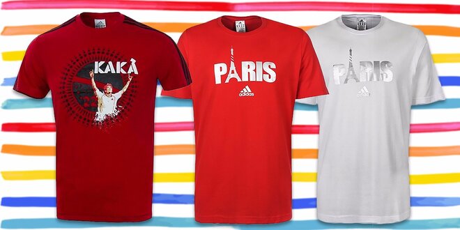 Pánske športovo-elegantné tričká značky Adidas