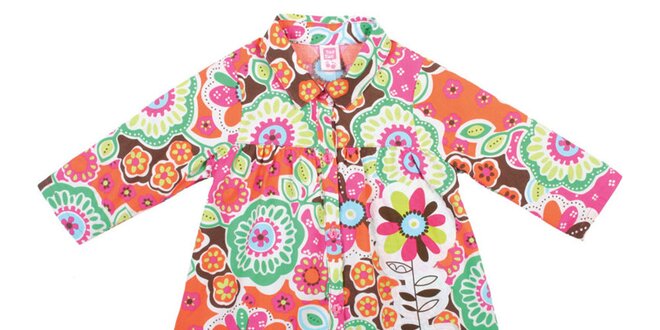 Pestrá kvetovaná košeľa s límčekom Tuc Tuc