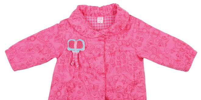 Ružový detský kabátik s motýlikom Tuc Tuc