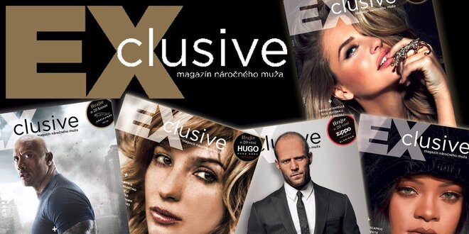 Exclusive - magazín náročného muža: Dvanásť čísiel za cenu ôsmich