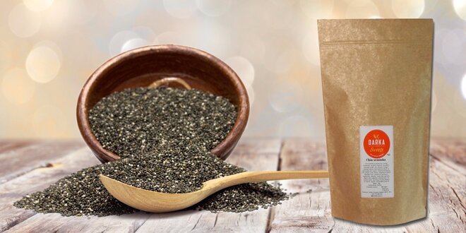 Chia semiačka pre zdravie i chudnutie v 500 alebo 1000 g balení