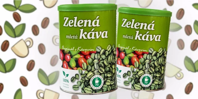 Zelená mletá káva 230 gramov