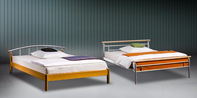 Sladké sny s dreveno-kovovou posteľou VANESSA 2 alebo CLASSIC