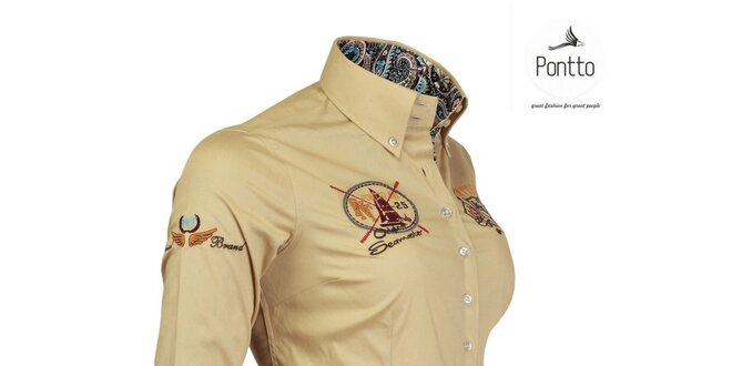Trendy jachtárska košeľa Pontto