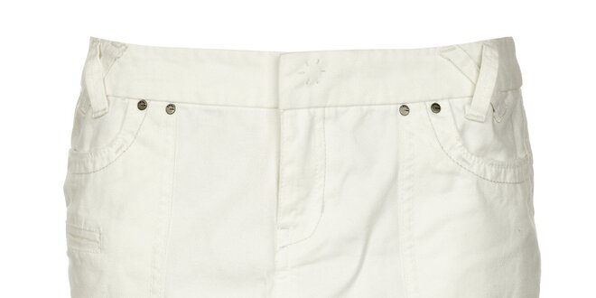 Dámska biela džínsová minisukňa Timeout