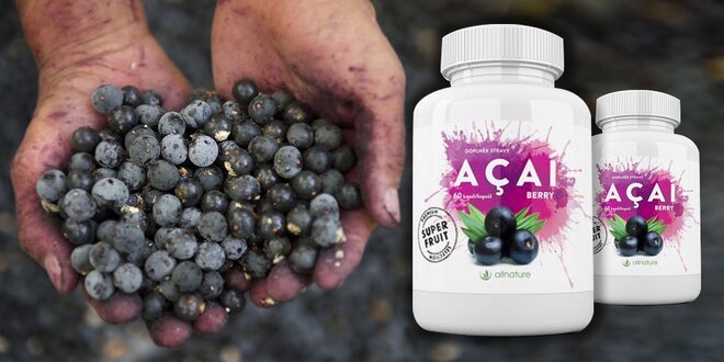 Superpotravina antioxidant Acai berry Allnature - 60 kapsúl