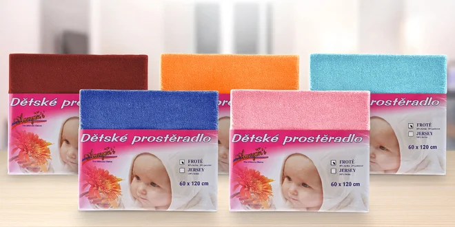 Detské froté plachty