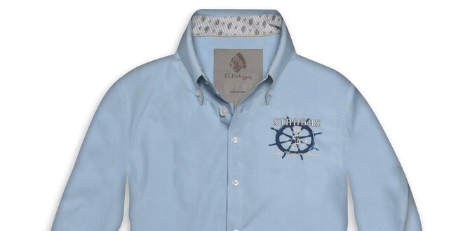 Pánska svetlo modrá námornícka košeľa Paul Stragas