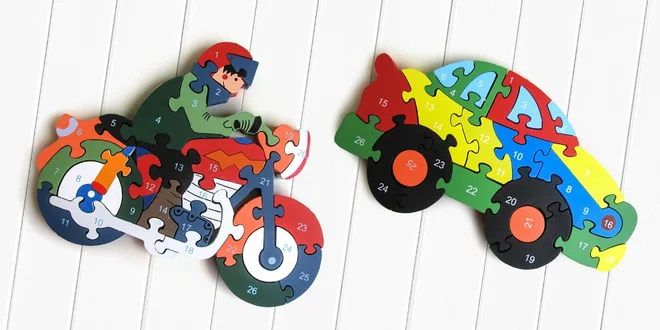 Drevené puzzle pre najmenších