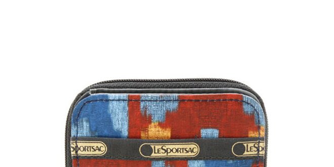 Dámska modro-červená peňaženka LeSportsac so rdiečkami