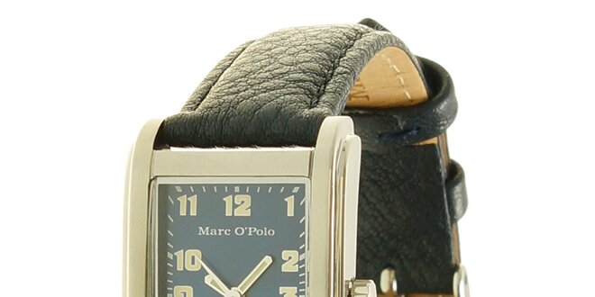 Pánske analogové hodinky s čiernym remienkom Marc O´Polo