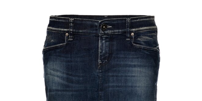 Dámska tmavo modrá džínsová sukňa Gas