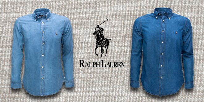 Pánské džínsové košele Ralph Lauren Denim